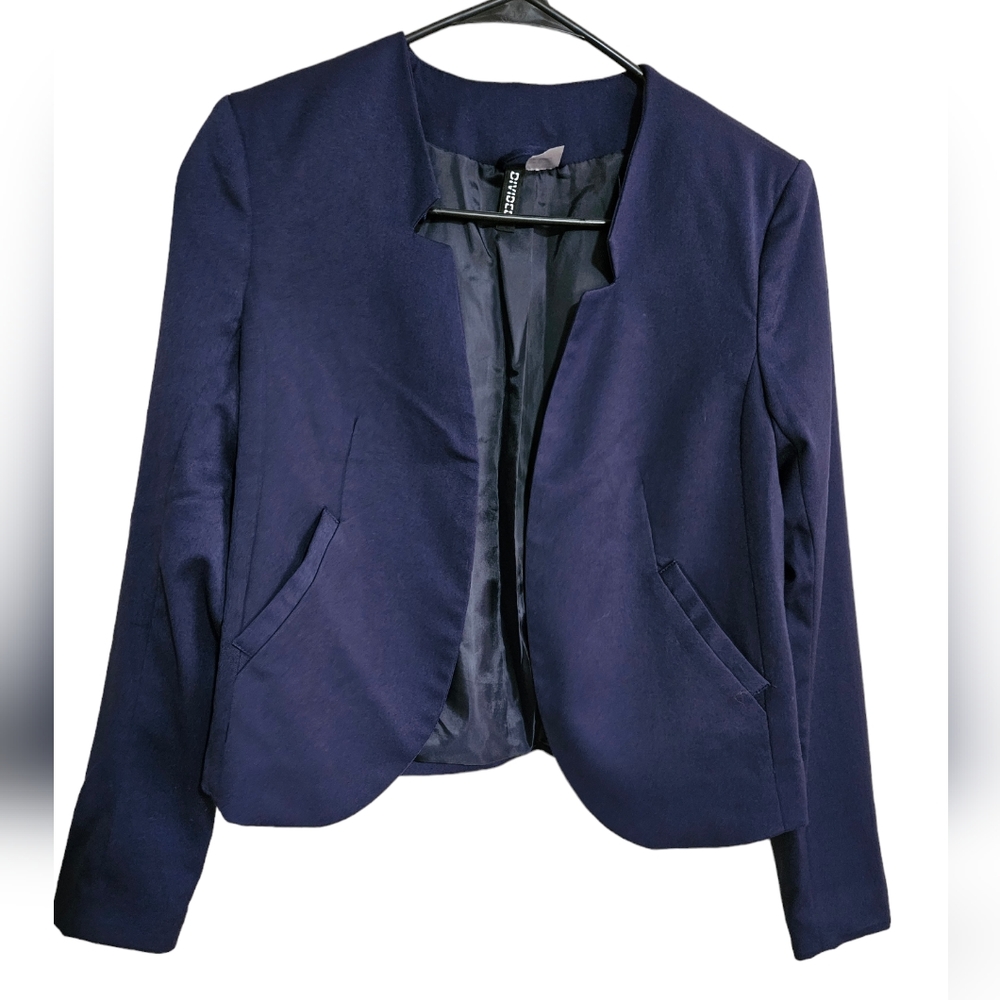Women H&M Divided Blue Blazer
